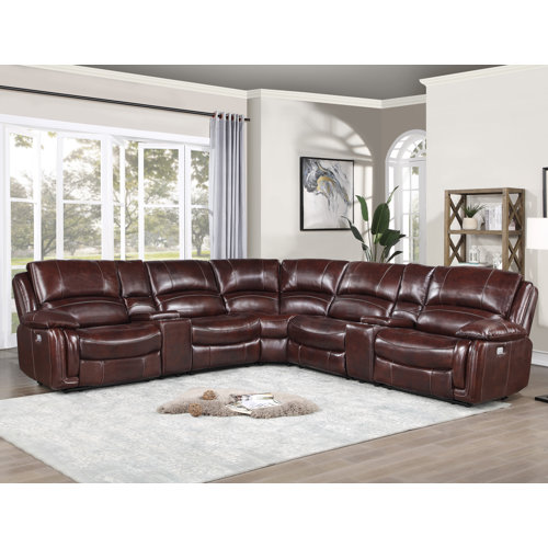 Steve Silver Furniture 7 Piece Upholstered Power Reclining Sectional Wayfair